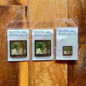 Crystal Mill, Colorado pin & magnetics (2)